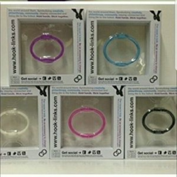 gift!! pack of 2 PINK HOOKLINK MAGNETIC BRACELET - Picture 2 of 4